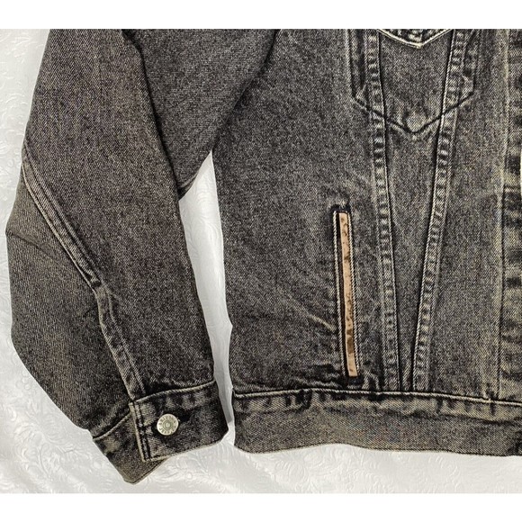 Lip Service Coffin Patch on Vtg Arizona Jean Co Jacket Sz L - Picture 5 of 10
